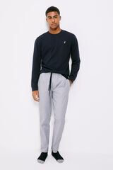Springfield Long pyjamas with woven trousers navy
