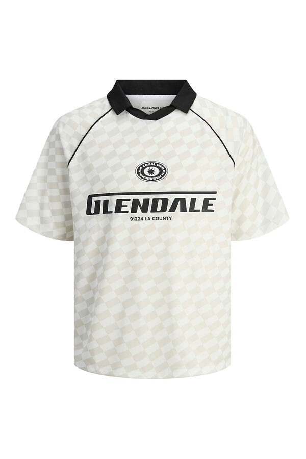 Jack & Jones Polo deportivo loose fit blanco