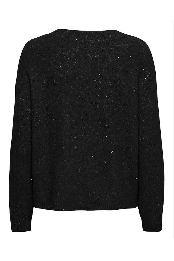 Only Jersey de lentejuelas negro