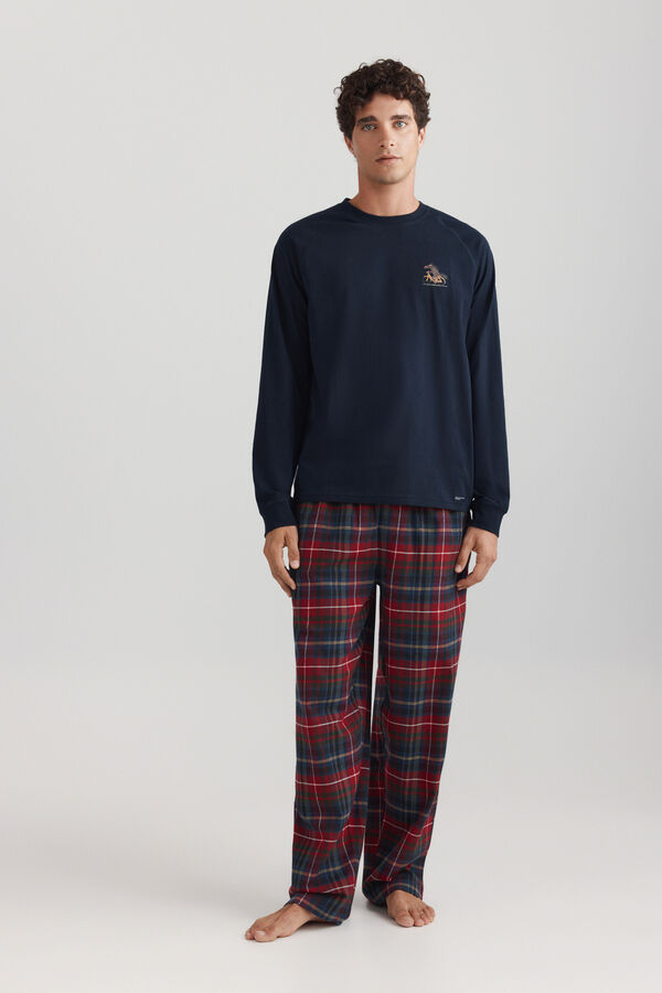 Springfield Horse on bike long pyjamas blue