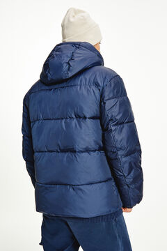 Springfield Hooded puffer coat with tape. navy
