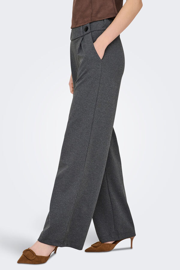 JDY Pantal&oacute;n largo wideleg gris