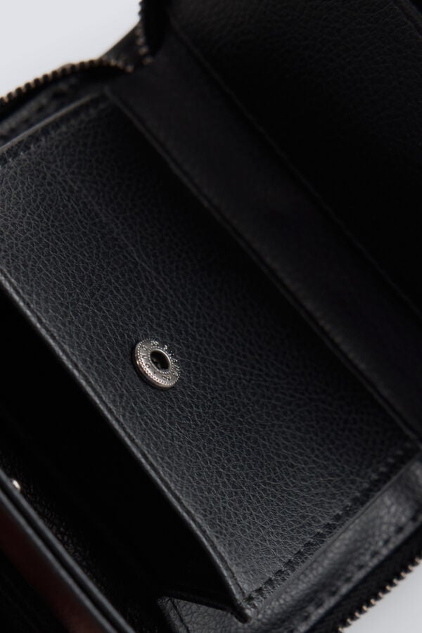 Springfield Black faux leather wallet purse black