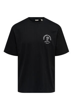 Only & Sons T-Shirt mit Vorder- und R&uuml;ckseitenzeichnung