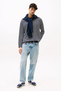 Tommy Jeans Zapatillas de hombre en color azul marino co bandera de Tommy Jeans.