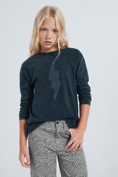 Springfield Kids Camiseta manga larga rayo diamantes ni&ntilde;a