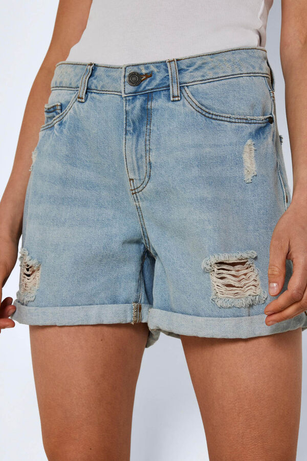 Springfield Shorts Jeans mit Saum. azulado