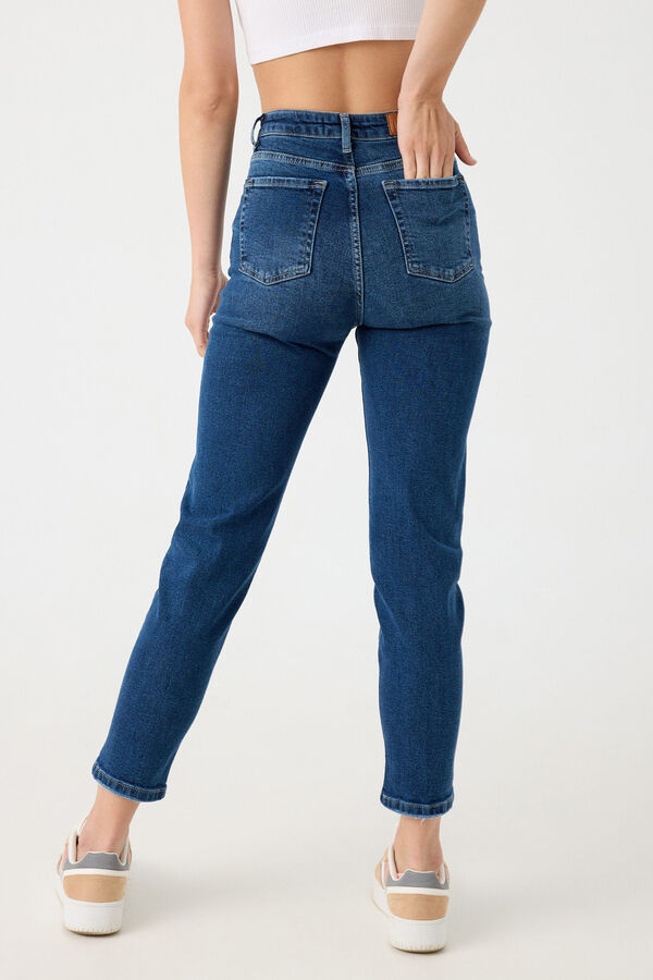 Springfield Slim mom jeans blue