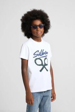 Silbon kids T-shirt de manga curta &agrave;s riscas