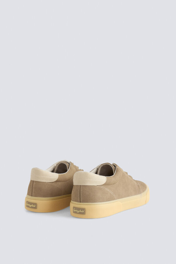 Springfield Soft faux leather iconic sneaker grey