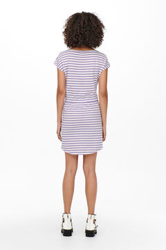 Springfield Short dress with short sleeves purple