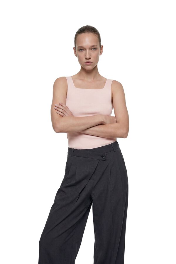 Koton Fitted basic top rose