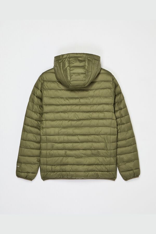 Quiksilver Hooded puffer jacket beige