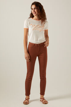 Springfield Slim cropped eco dye coloured trousers 36