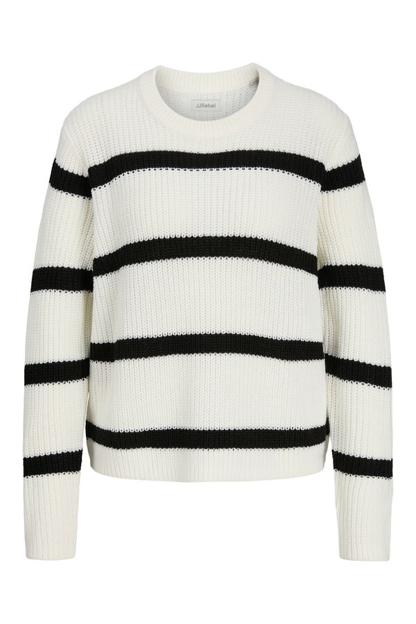 JJ REBEL Round neck jumper white