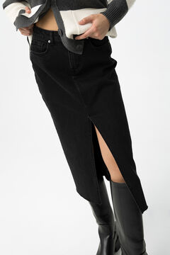 Tiffosi Falda midi vaquera