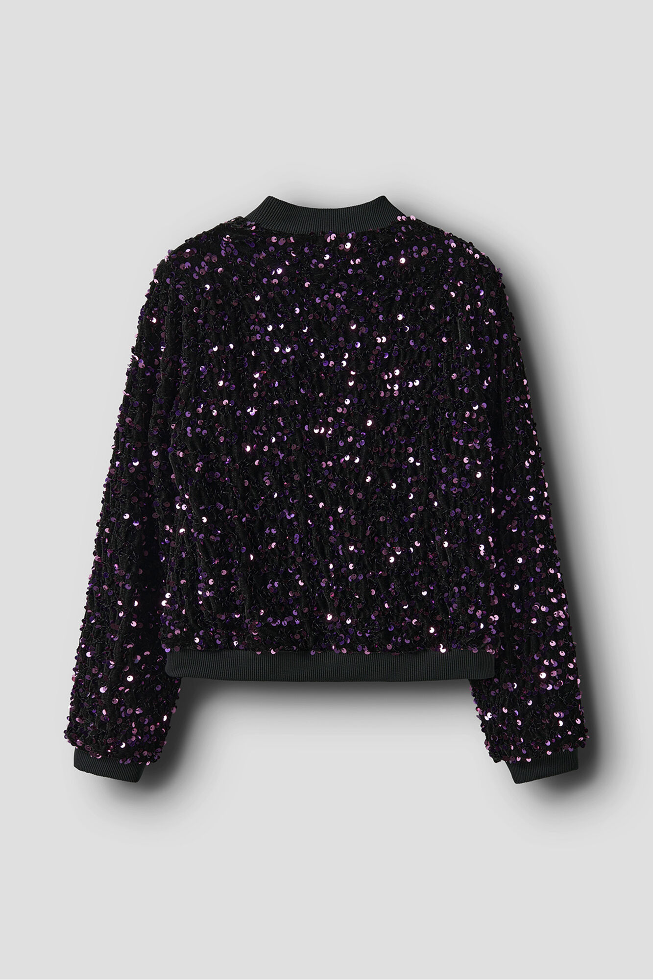 Name It Jaqueta bomber de veludo e lantejoulas para menina