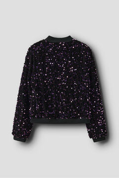 Name It Bomber de lentejuelas y terciopelo de ni&ntilde;a