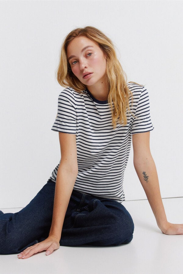 Springfield Basic short sleeve T-shirt brown