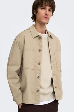 Only & Sons Relaxed fit overshirt with pockets