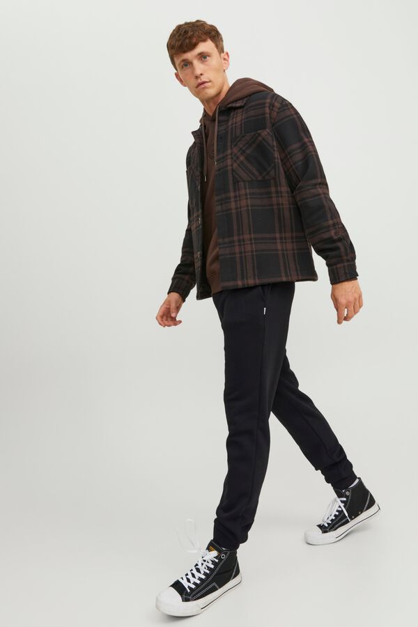 Jack & Jones Regular fit mid-rise trousers noir