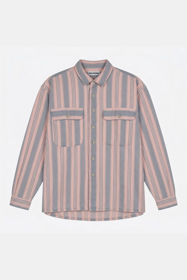 Balmohk Camisa manga larga rayas rosa