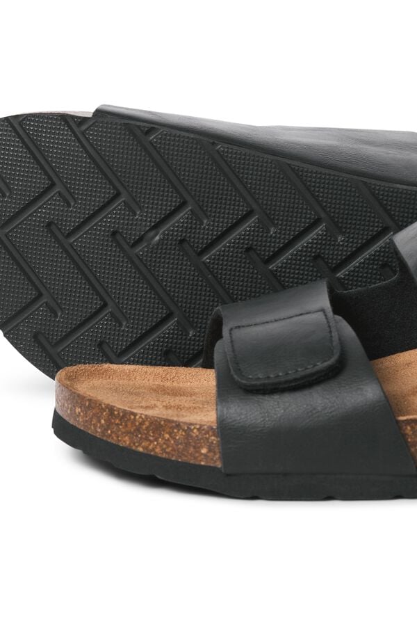 Jack & Jones Sandalias tiras suela ligera negro