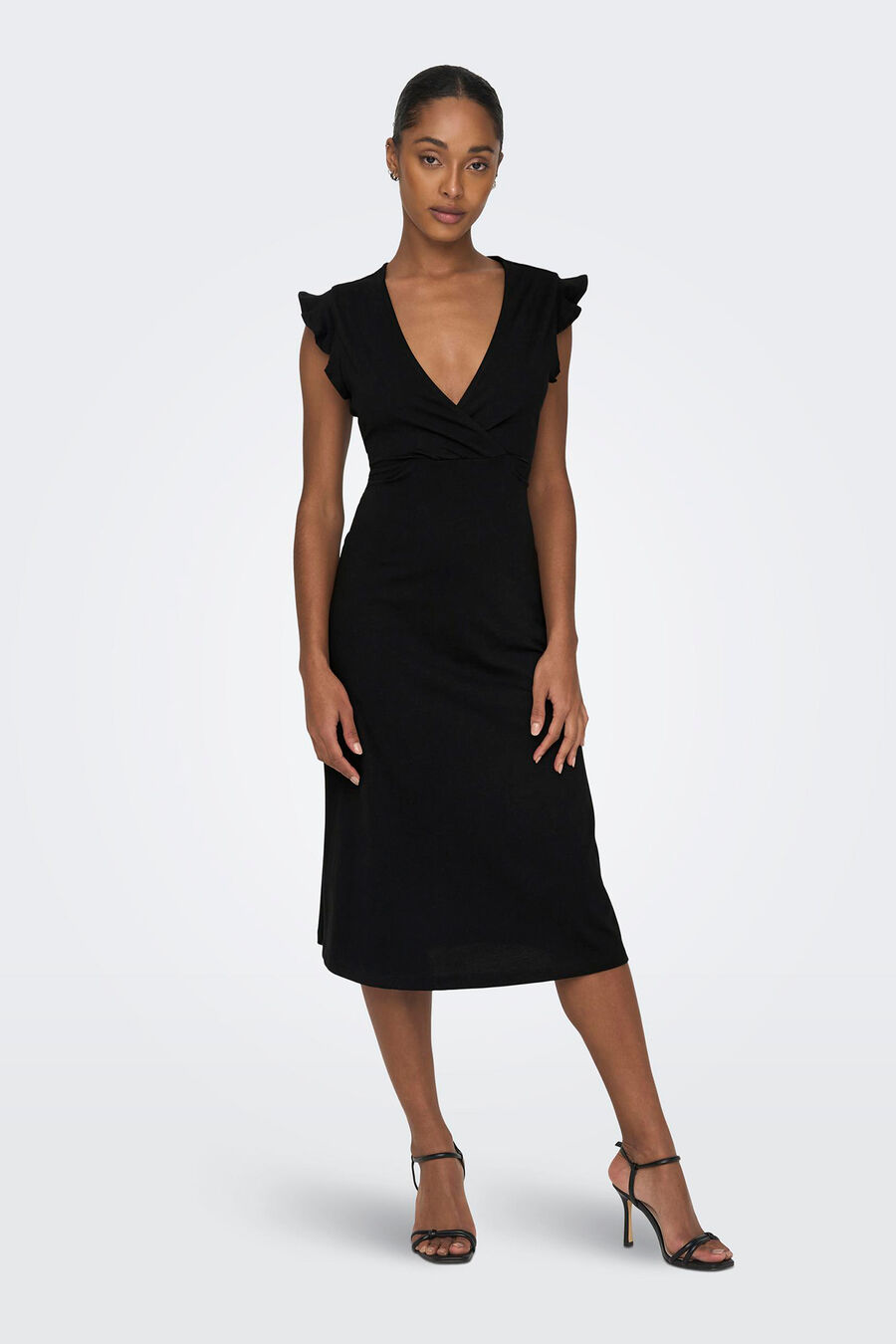 Vestido largo cruzado