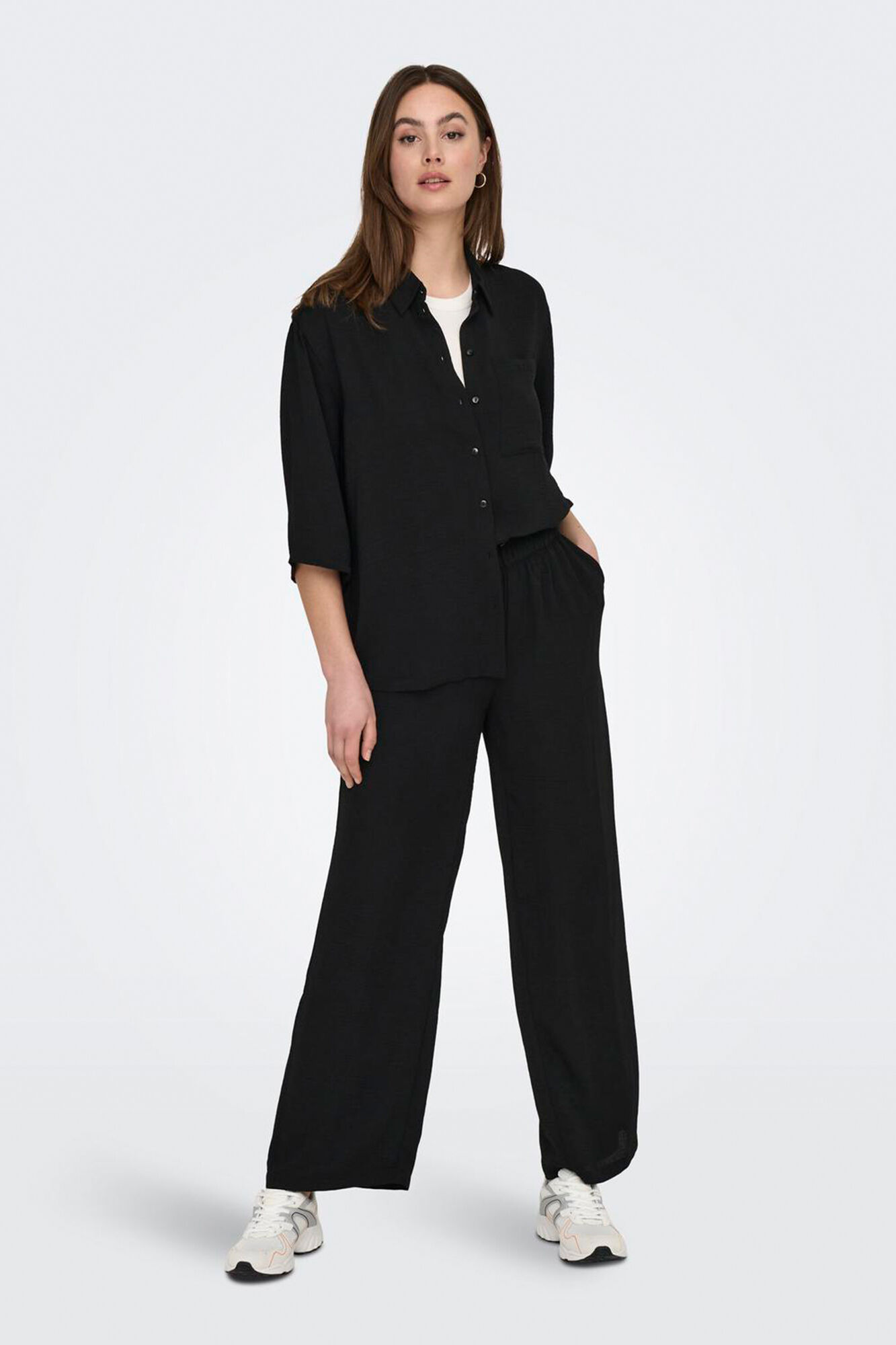 JDY Pantal&oacute;n ancho con el&aacute;stico