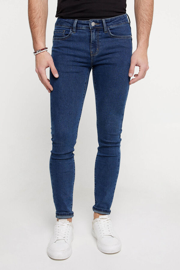 Springfield Jeans skinny retas azulado