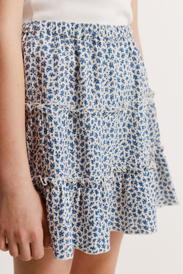 Springfield Kids Cvetna suknja za devojčice Plava