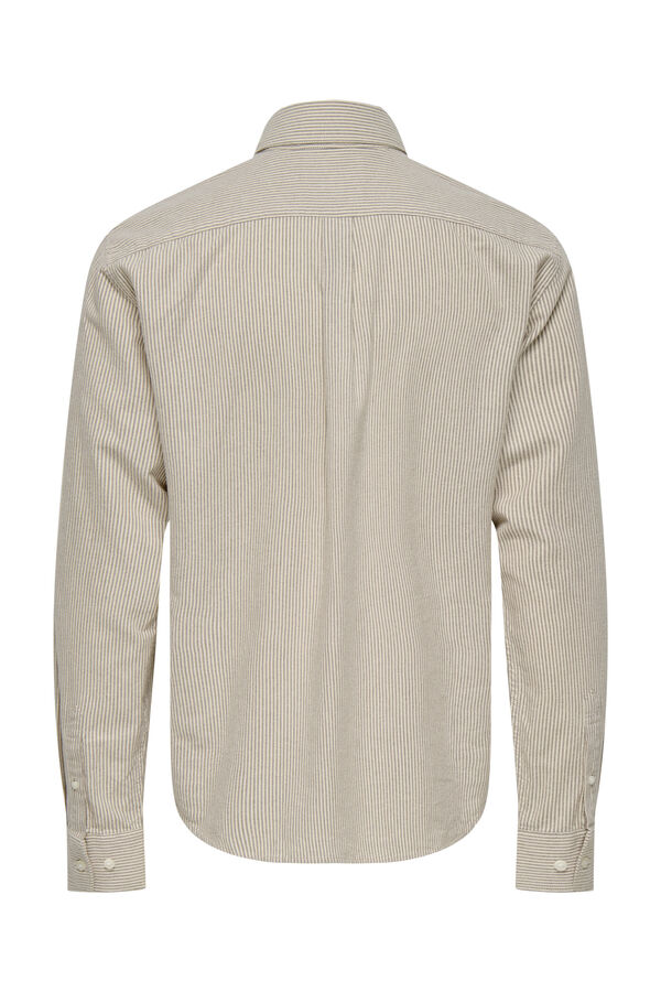 Only & Sons Camisa manga larga gris