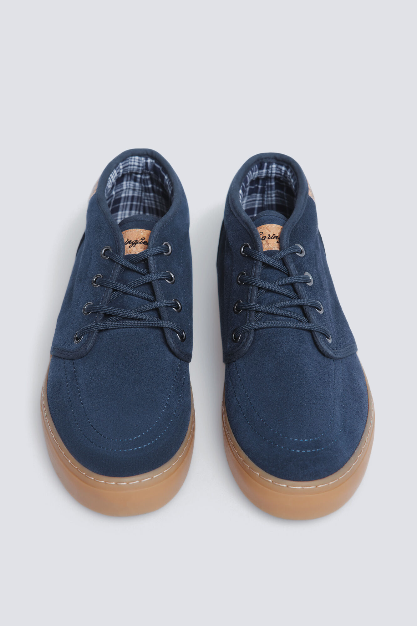 Springfield Cuir fendu d&eacute;contract&eacute;es en cuir bottine