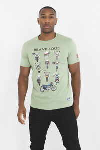 Brave Soul Camiseta de motos con manga corta
