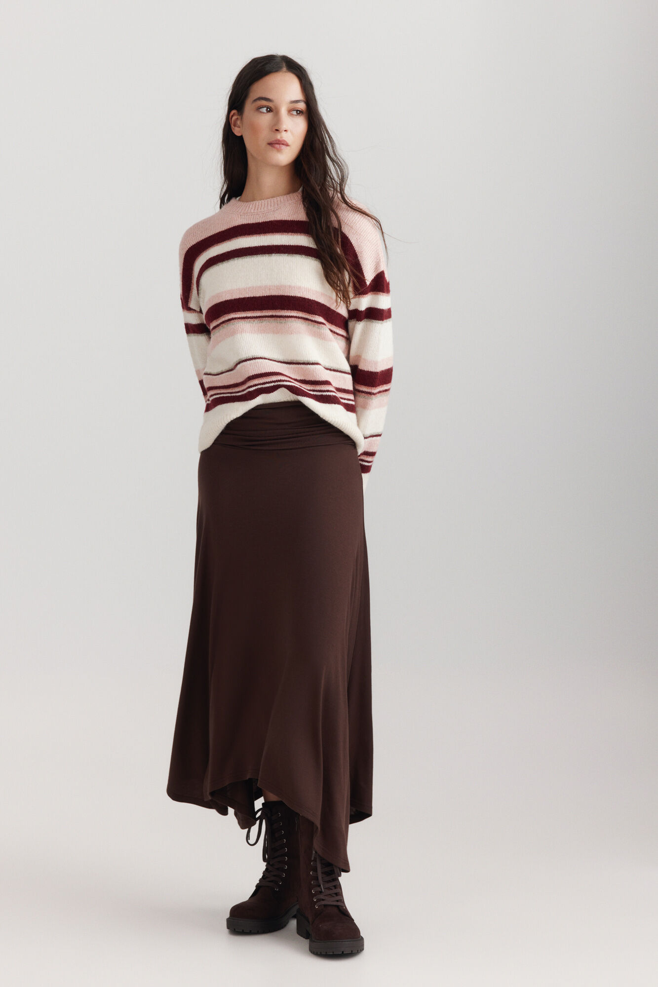 Springfield Multicoloured striped jersey-knit jumper