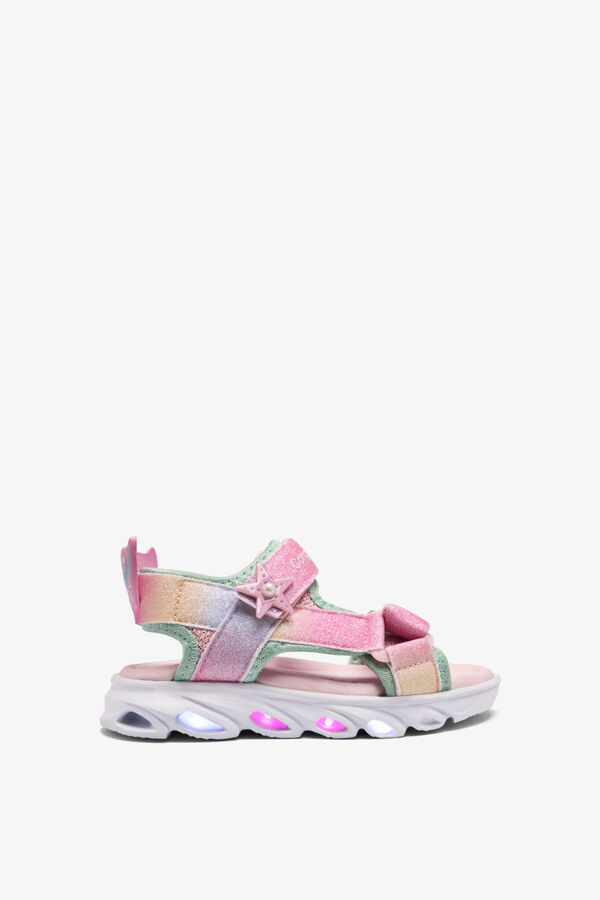 Conguitos Sand&aacute;lias com luzes fantasia rosa