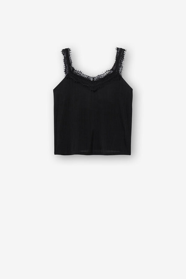 Springfield Top with lace black