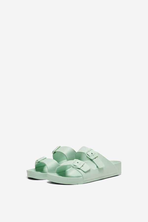 Only Flat sandal green