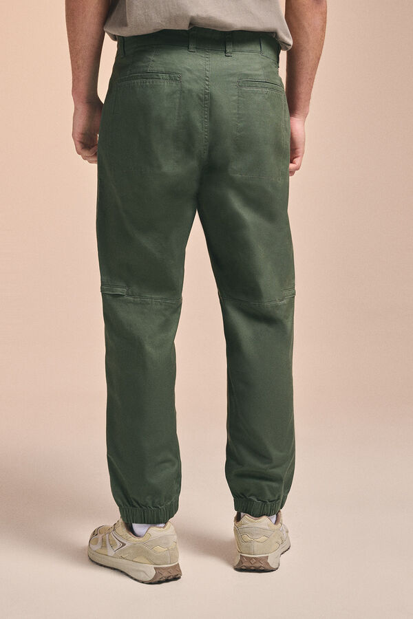 Springfield Slim fit comfort cargo pants green