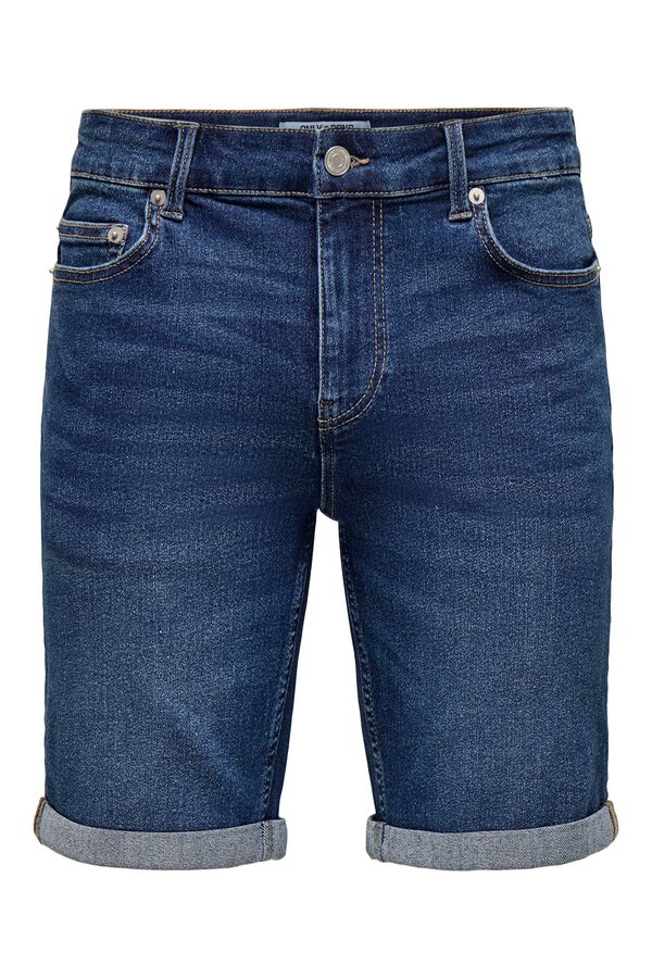 Only & Sons Denim Bermuda shorts blue