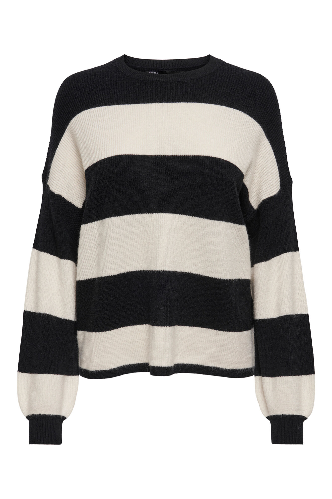 Only Gestreifter Pullover mit Rundhalsausschnitt