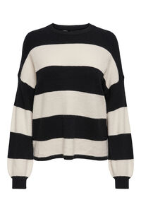 Only Gestreifter Pullover mit Rundhalsausschnitt