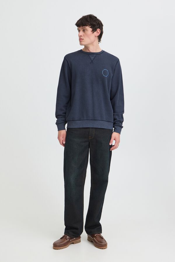 Blend Round neck sweatshirt bleu