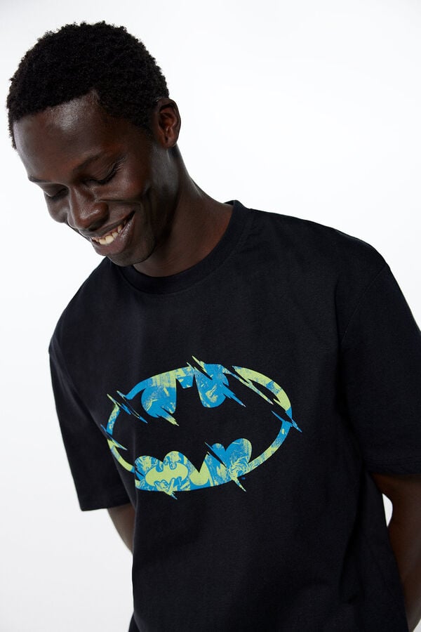 Springfield T-shirt Batman logo noir
