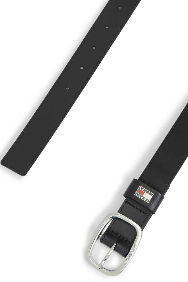 Tommy Jeans Cintur&oacute;n Tommy Jeans negro con hebilla met&aacute;lica negro