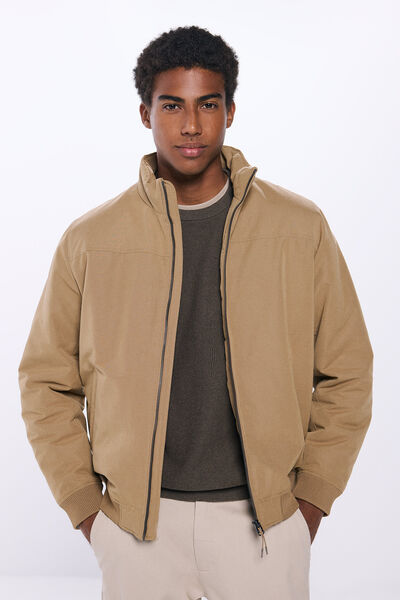 Springfield Chaqueta técnica acolchada beige