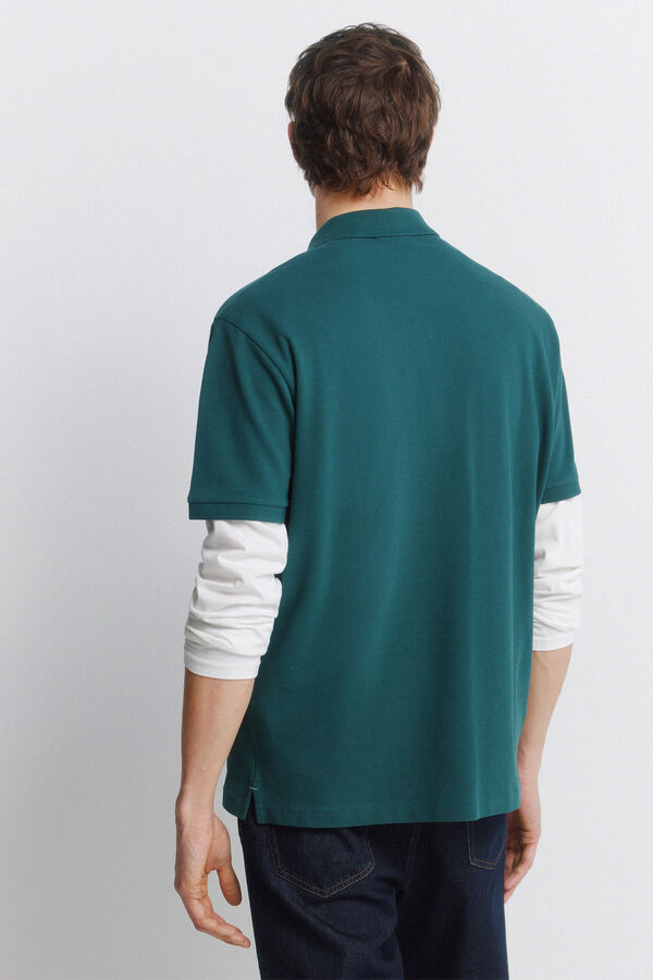 Springfield Basic regular fit polo shirt SPRINGFIELD green