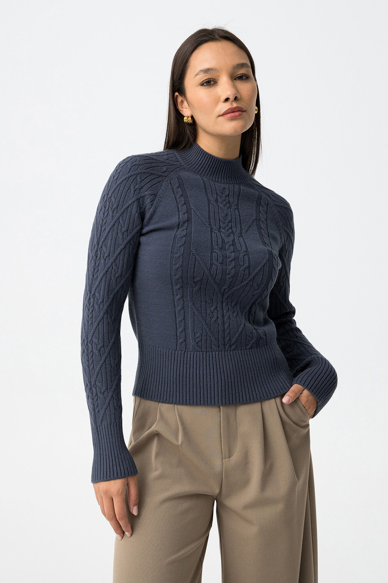 Tiffosi Jersey de punto trenzado