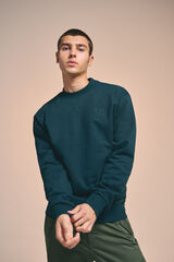 Springfield Pedri x Springfield embroidered sweatshirt dark green