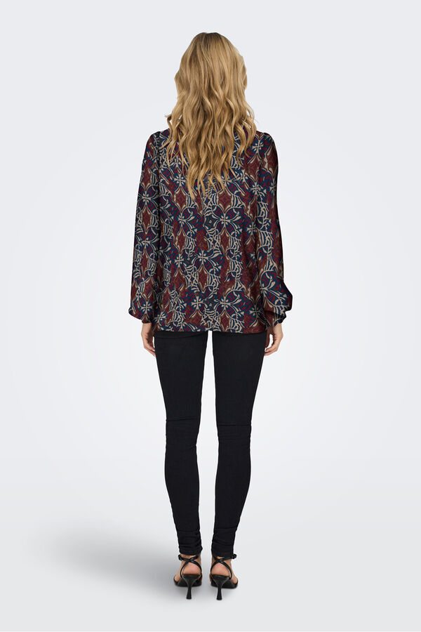 Only Blusa de manga larga azul